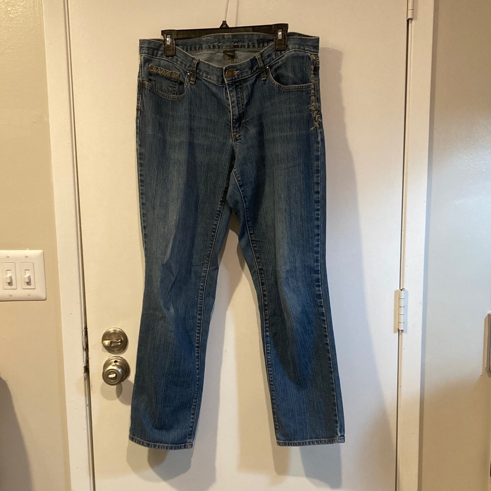 Eddie Bauer Women's Straight Leg Blue Jeans